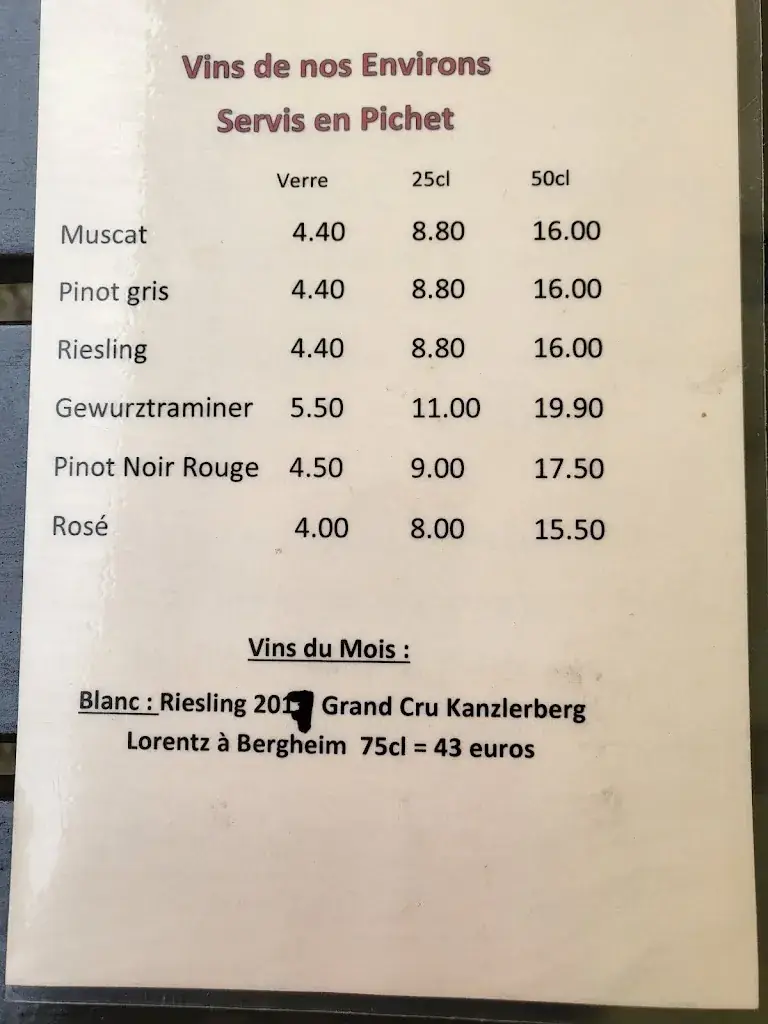 Menu_Auberge des Lavandières_Bergheim_image_3