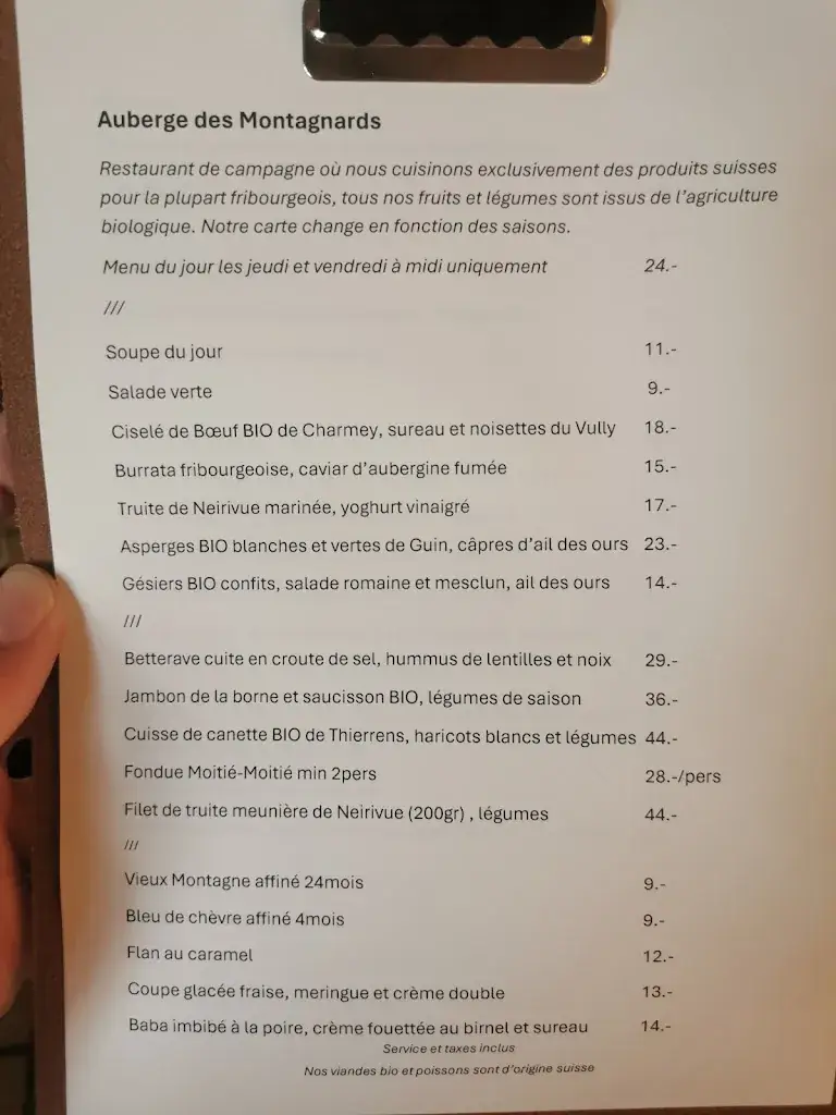 Menu_Auberge des Montagnards_Bas-Intyamon_image_1