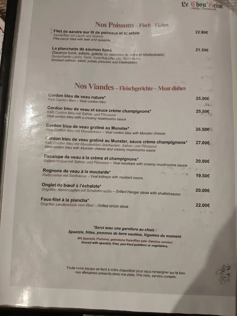 Menu_Auberge Le Chou'heim_Krautergersheim_image_3