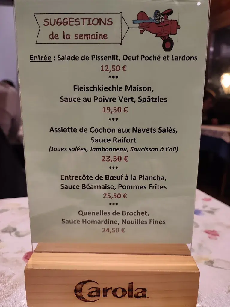 Menu_RESTAURANT STEINKELLER_Entzheim_image_1