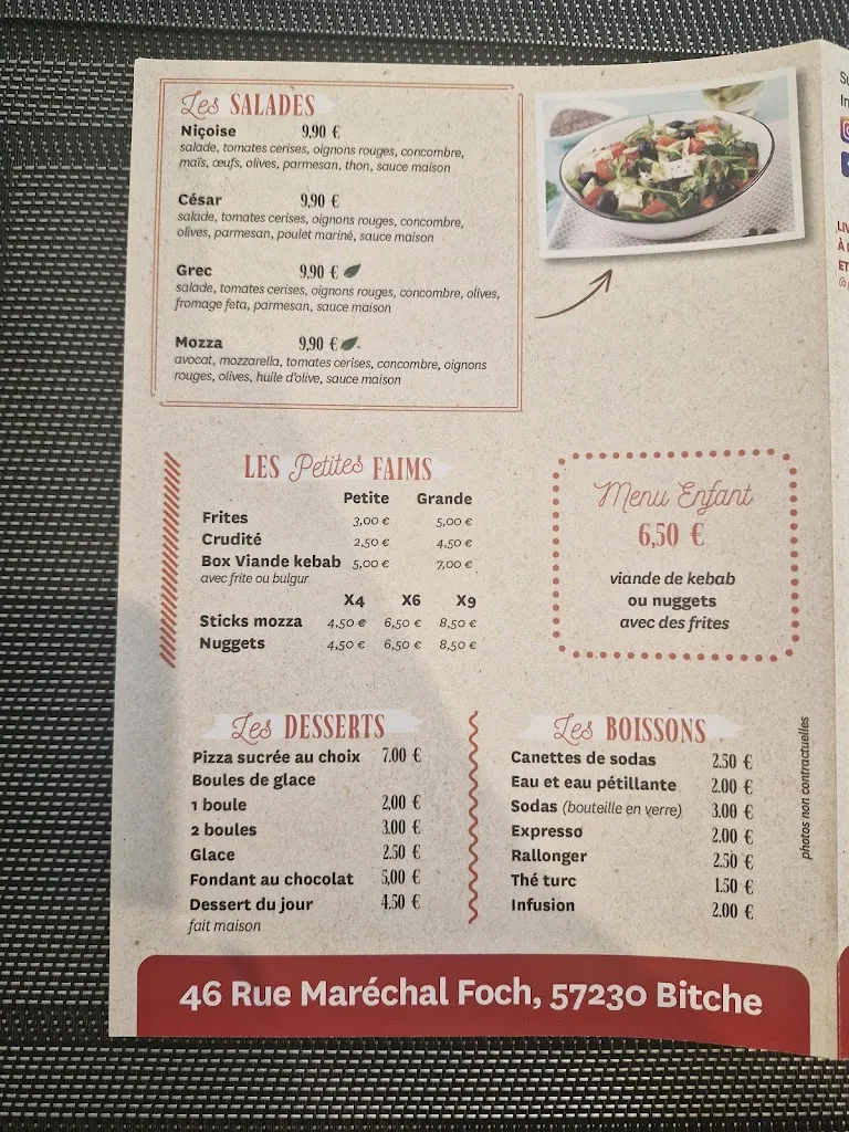 Menu_Restaurant Au Pied de la Citadelle_Bitche_image_3