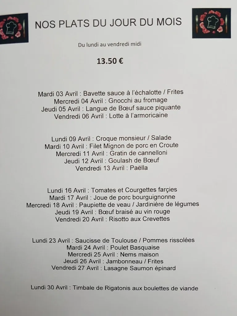 Menu_La villa des roses_Dommartin-sous-Amance_image_3