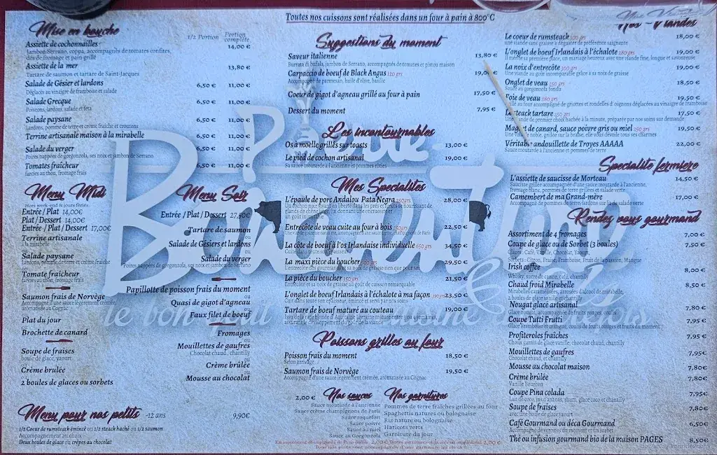 Menu_Restaurant Pierre Bonaventure_Pont-à-Mousson_immagine_1