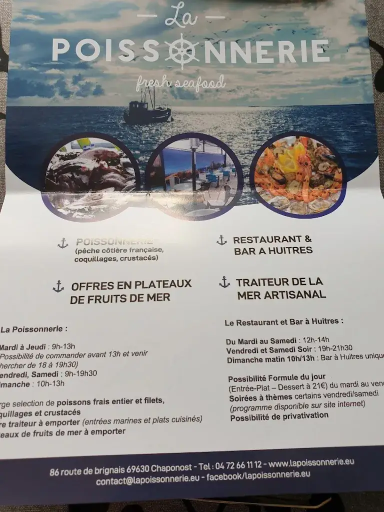 Menu_La Poissonnerie - Poissonnerie ROBERT_Chaponost_image_1