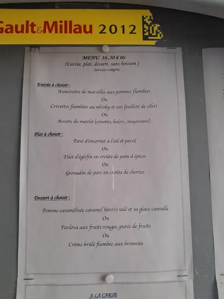 Menu_Restaurant de la Haute Ville_Boulogne-sur-Mer_image_1