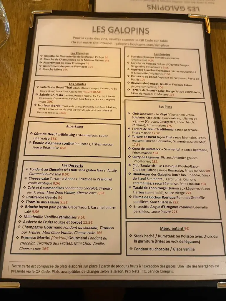 Menu_Les Galopins Boulogne_Boulogne-Billancourt_image_4