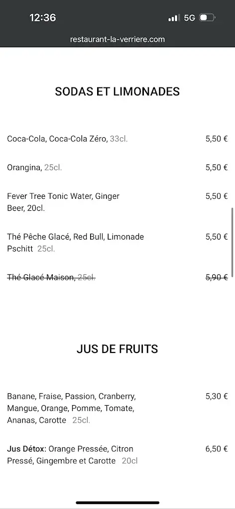 Menu_Brasserie La Verrière_Boulogne-Billancourt_immagine_1