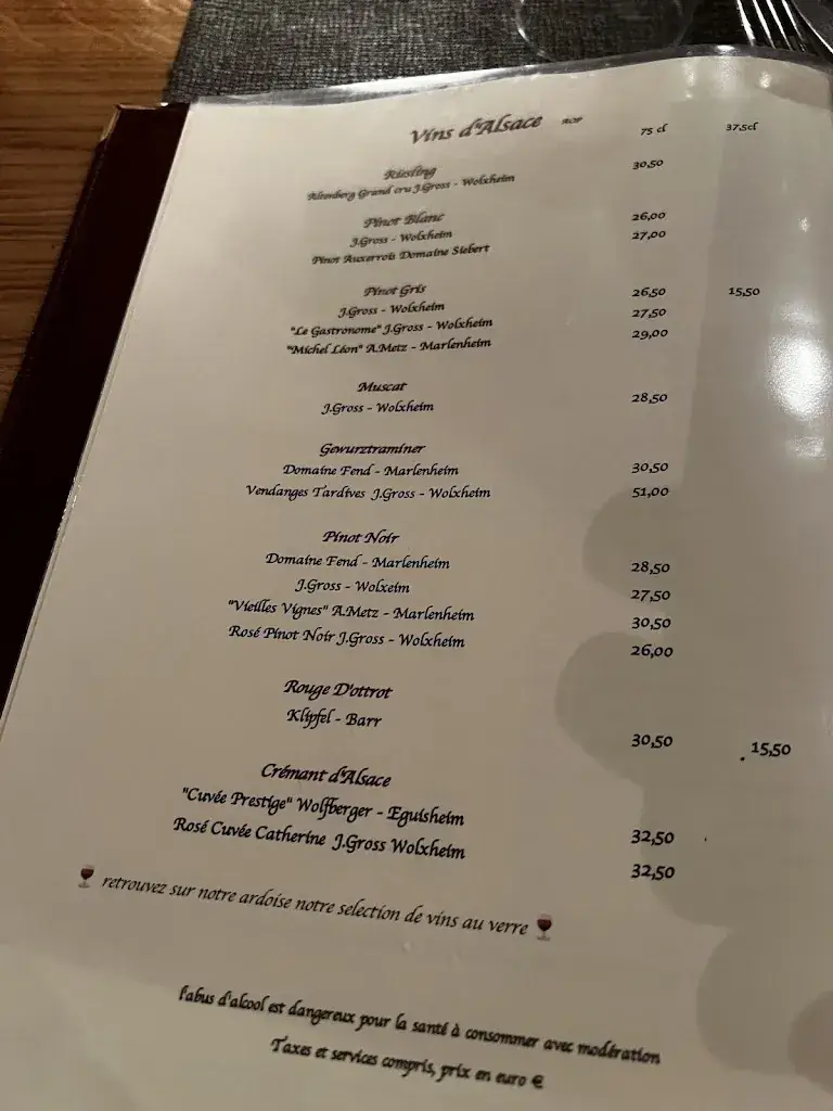 Menu_Restaurant A La Charrue_Breuschwickersheim_image_3