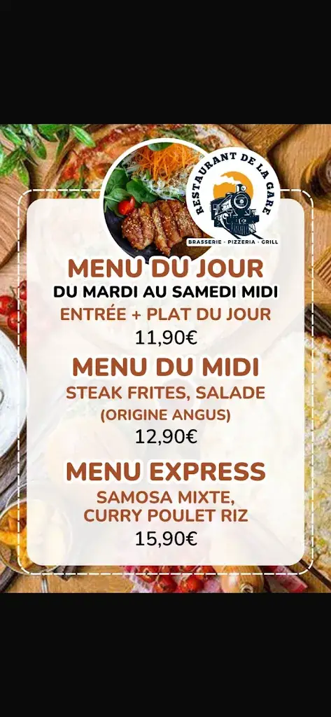 Menu_RESTAURANT DE LA GARE Bischwiller_Bischwiller_image_1
