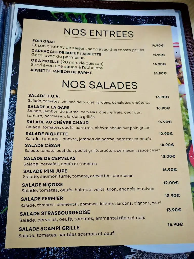 Menu_RESTAURANT DE LA GARE Bischwiller_Bischwiller_image_4