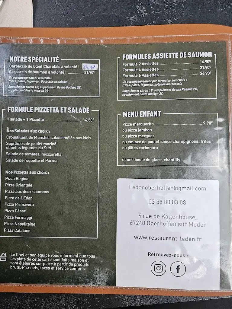 Menu_L'Eden Restaurant_Oberhoffen-sur-Moder_image_1