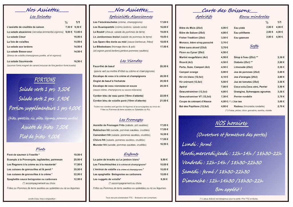 Menu_Restaurant Three Flowers_Oberhoffen-sur-Moder_image_1