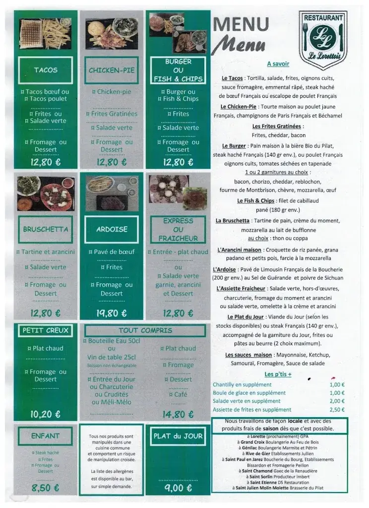 Menu_LE LORETTOIS_Lorette_image_2