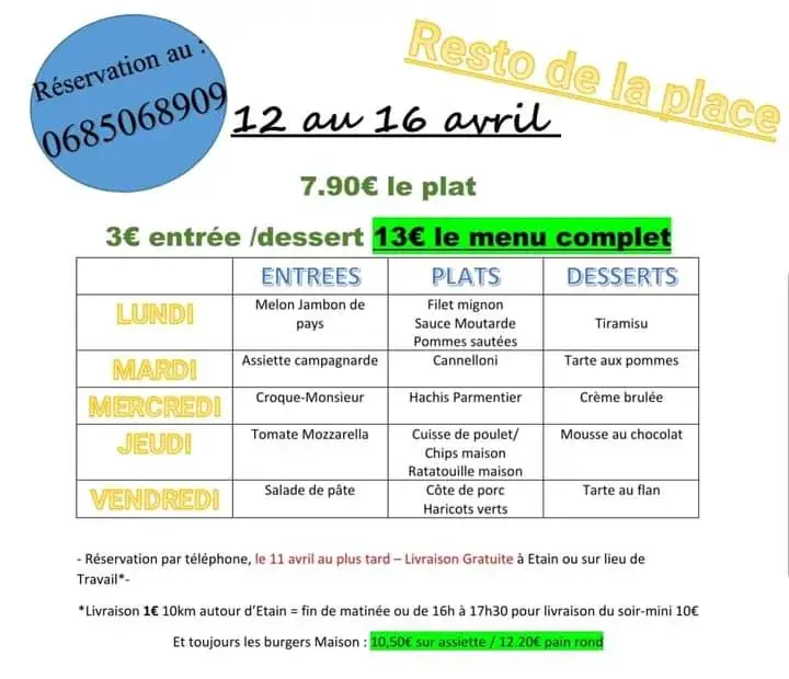 Menu_Resto de la place_Étain_image_1