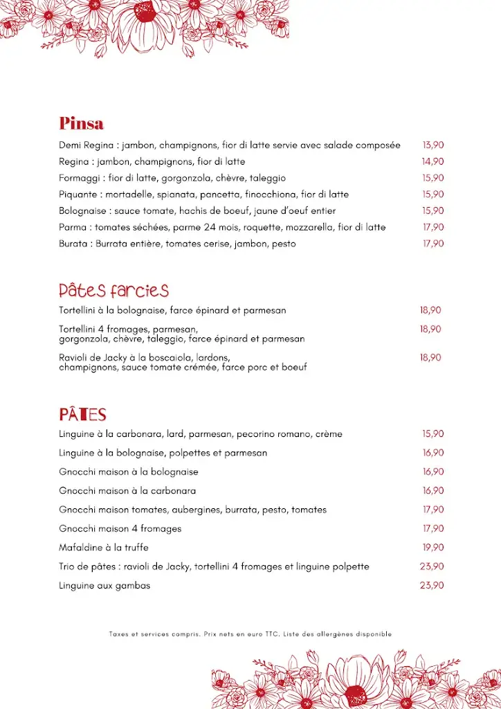 Menu_Le chalet du Lac_Briey_image_2