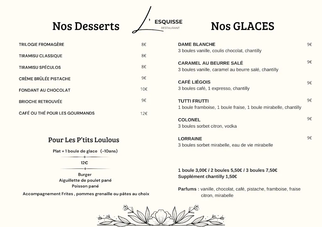 Menu_L'Esquisse Restaurant_Briey_immagine_3