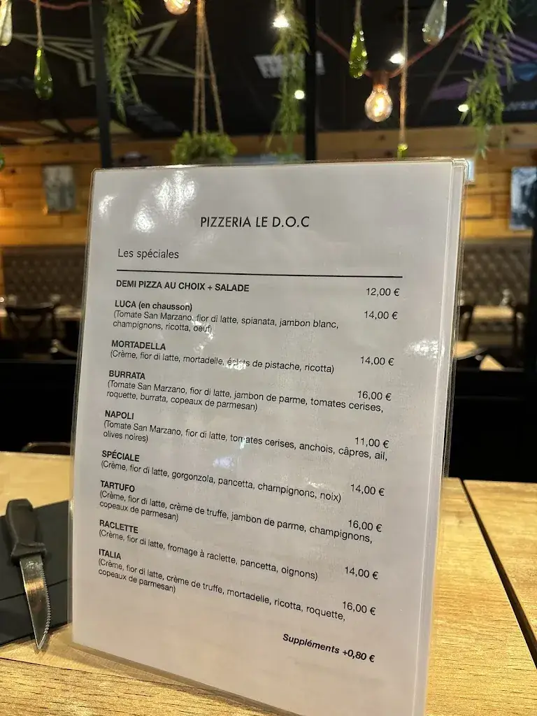 Menu_Restaurant Pizzeria Le D.O.C._Briey_image_3