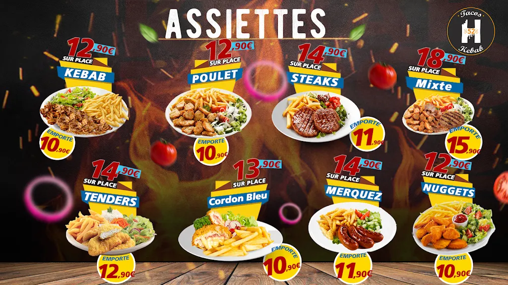 Menü_H52 Tacos - Kebab_Bourbonne-les-Bains_Bild_3