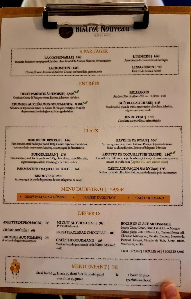 Menu_Bistrot Nouveau Dienville_Dienville_image_1