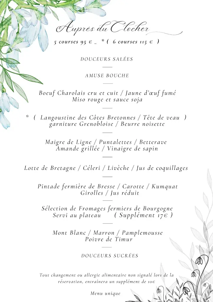Menu_Auprès du Clocher_Pommard_image_1