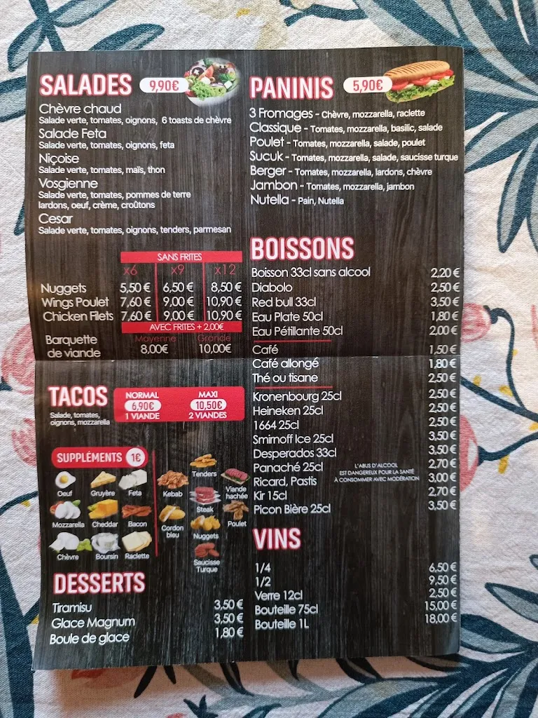Menu_O’96 Döner Kebab_Bruyères_image_1