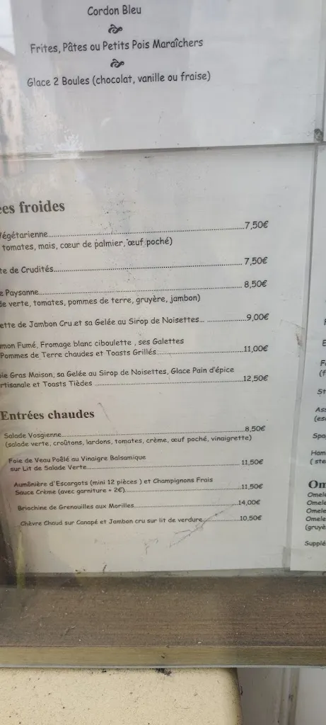 Menu_Restaurant La Renaissance_Bruyères_image_1