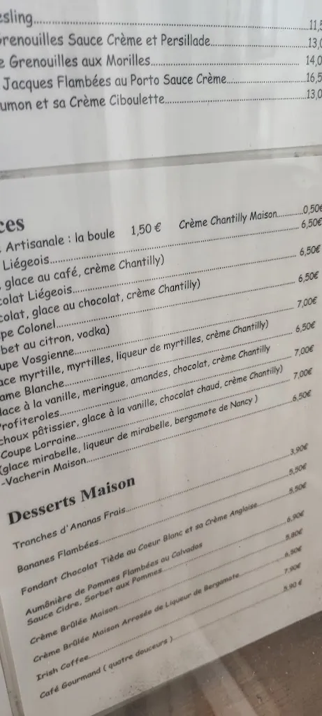 Menu_Restaurant La Renaissance_Bruyères_image_3