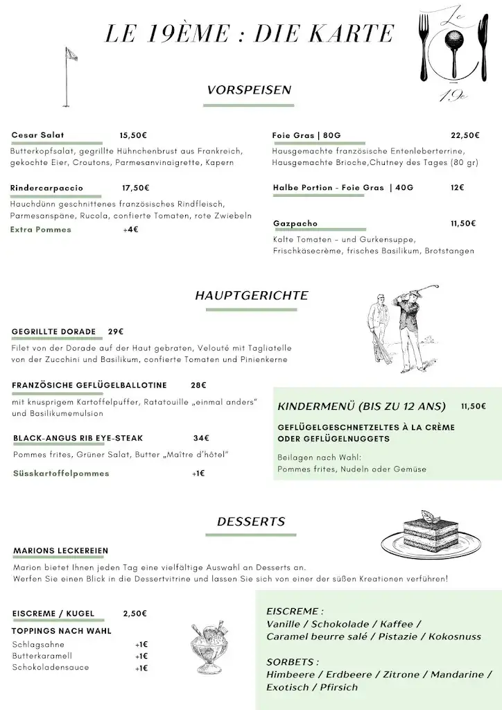 Menu_Restaurant du Golf du Rhin - le 19ème_Chalampé_image_1