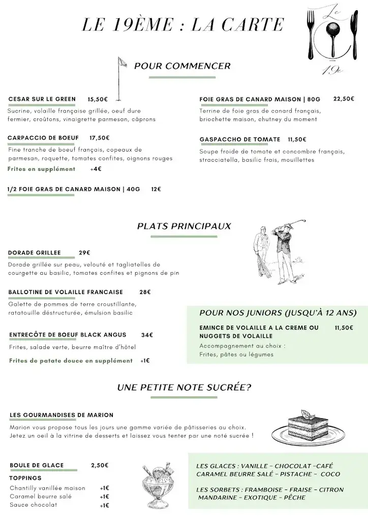 Menu_Restaurant du Golf du Rhin - le 19ème_Chalampé_image_2