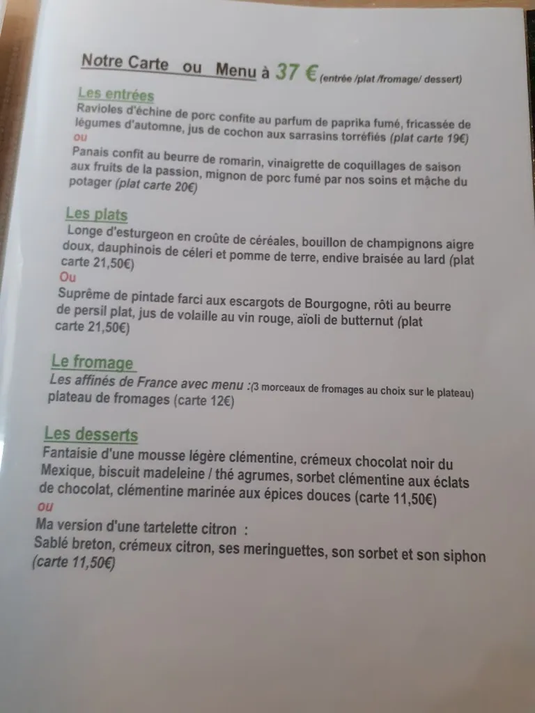 Menu_La Marmite Beaujolaise_Bulgnéville_image_3