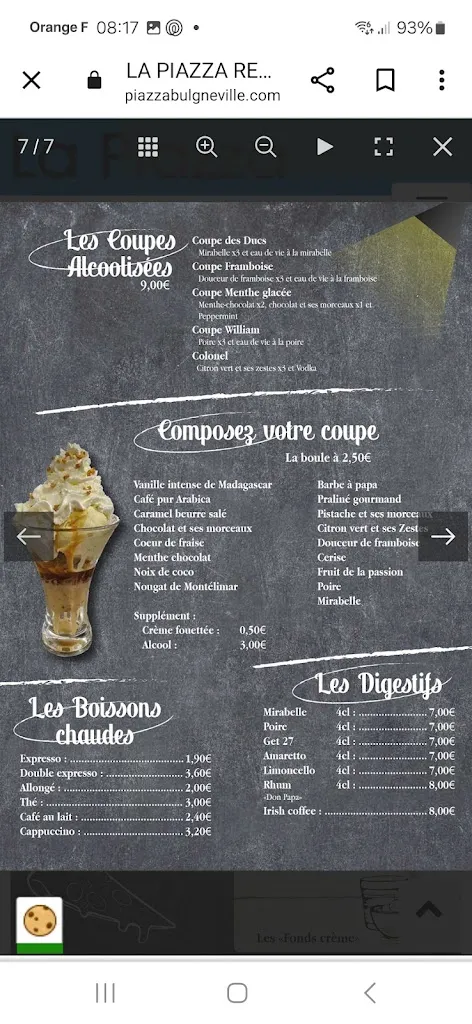 Menu_La Piazza_Bulgnéville_image_4