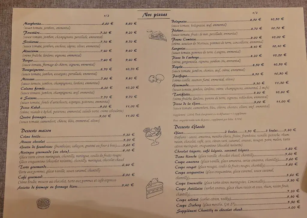 Menu_Auberge de la Gare_Chalindrey_image_1