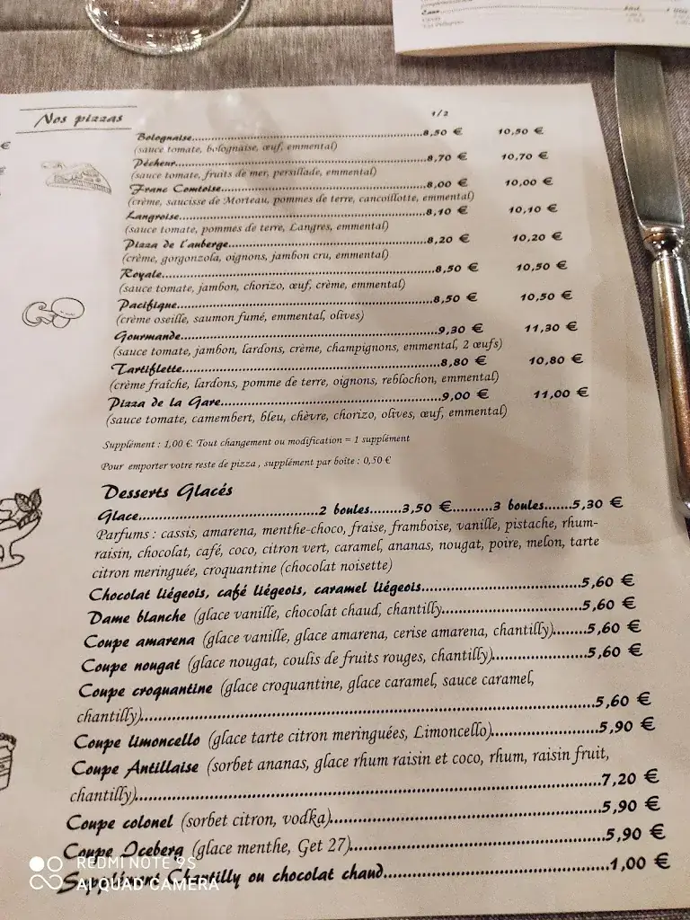 Menu_Auberge de la Gare_Chalindrey_image_2