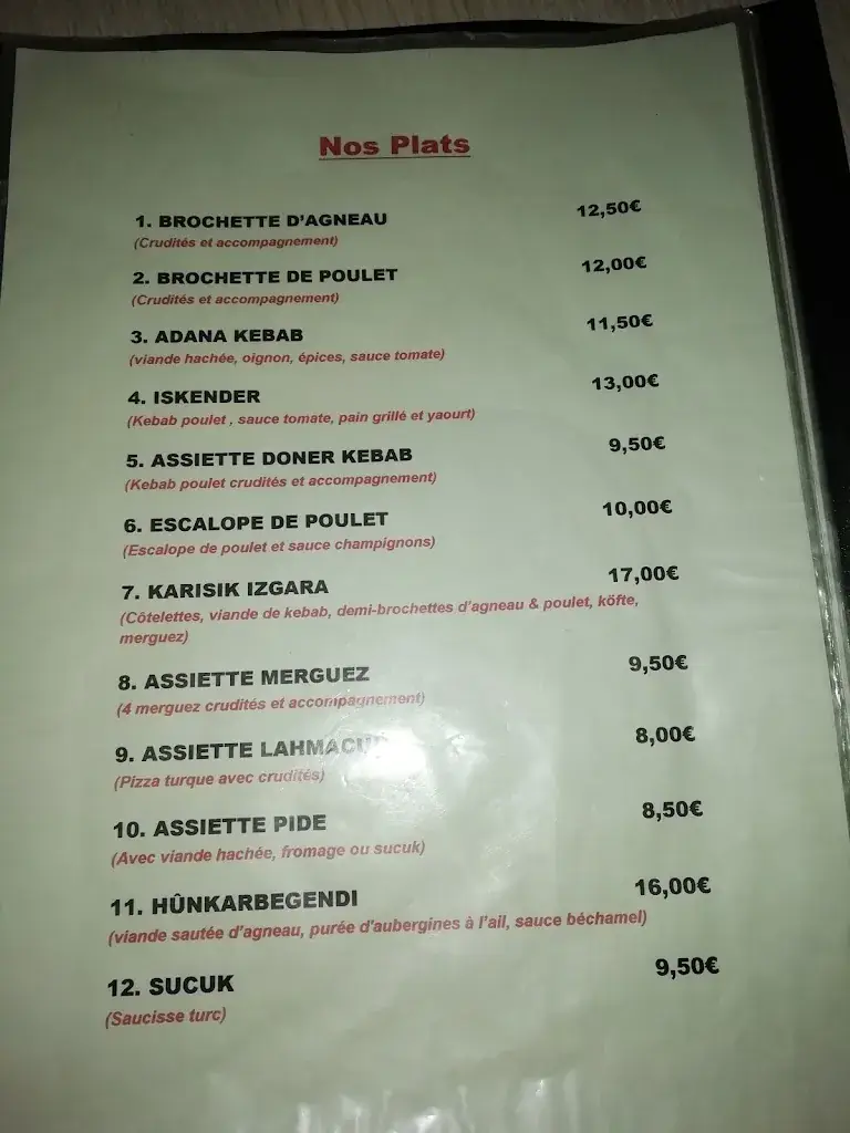 Menu_Le Festin des Sultans_Bouxwiller_image_2