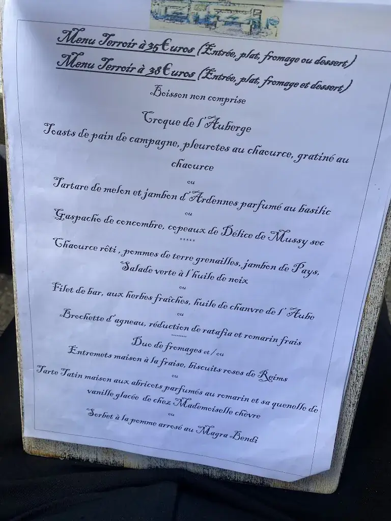 Menu_L'Auberge sans Nom_Chaource_image_4