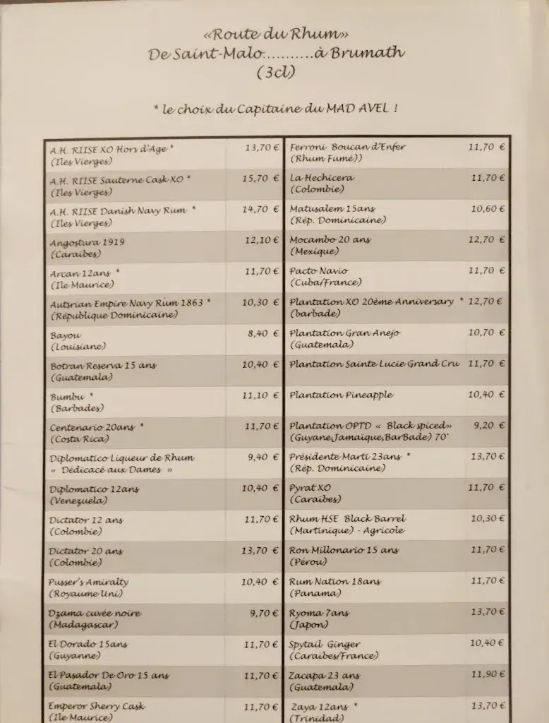 Menu_Mad Avel La Crêperie Corsaire_Brumath_immagine_1