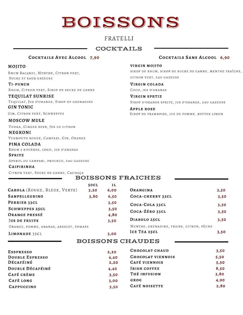Menu_Restaurant Fratelli Brumath_Brumath_image_4