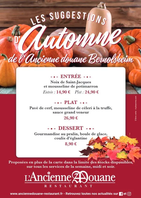 Menu_L'Ancienne Douane - Bernolsheim_Bernolsheim_image_1