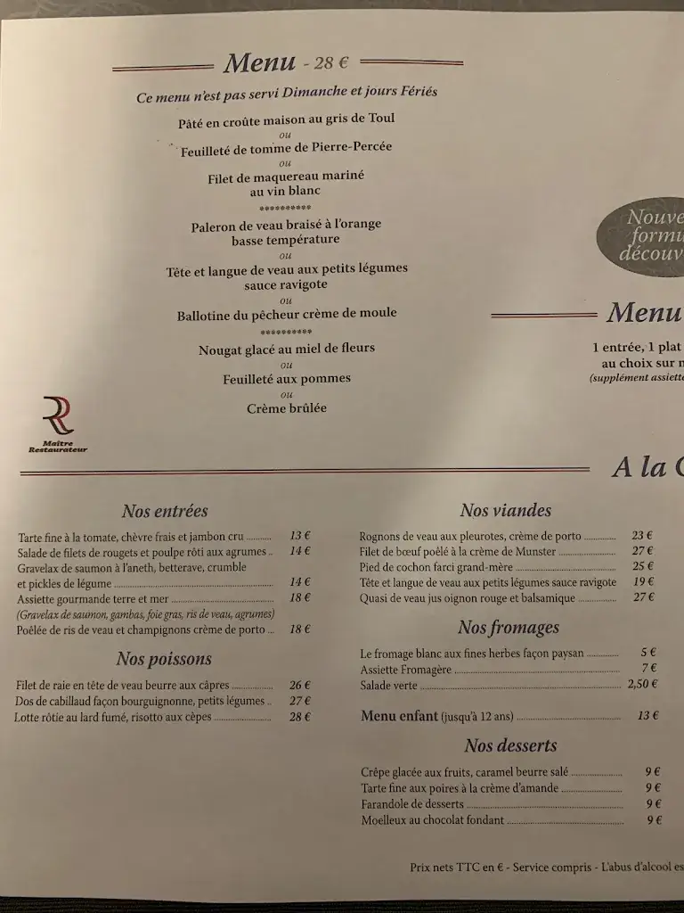 Menu_Le Floréal_Lunéville_image_1