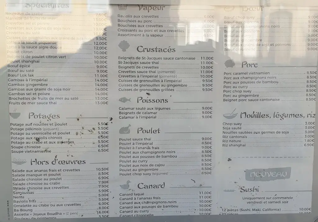 Menu_Restaurant Le Joyeux Boudha_Lunéville_image_2