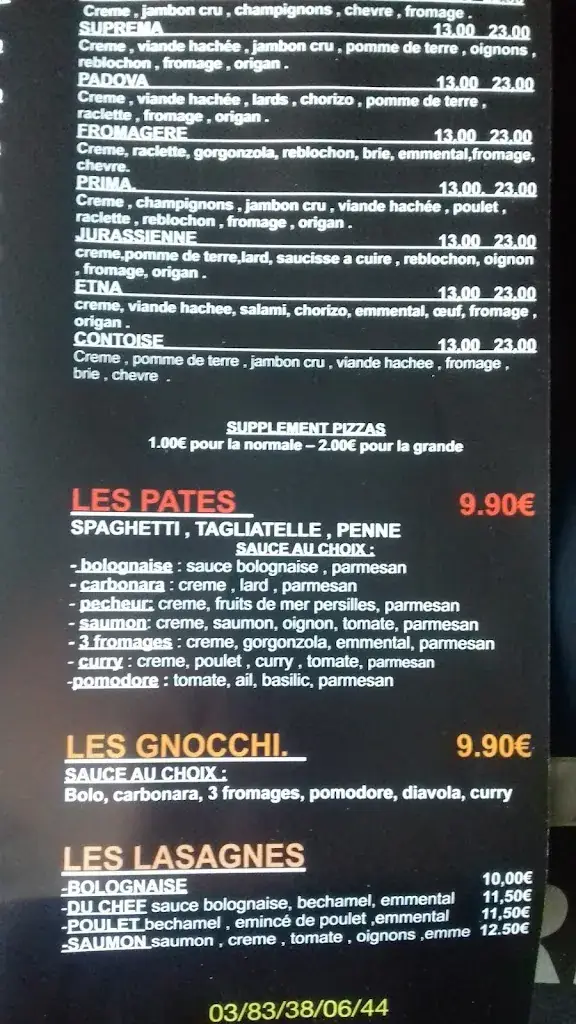 Menu_La Casa Nostra SARL_Champigneulles_image_2