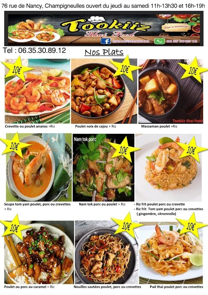 Menu_Tookiiz thai food champigneulles_Champigneulles_immagine_3