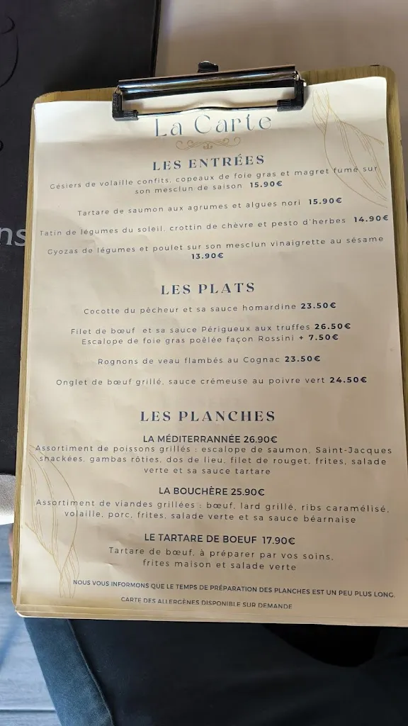 Menu_Restaurant Le Dancourt_Charmes_imagen_2