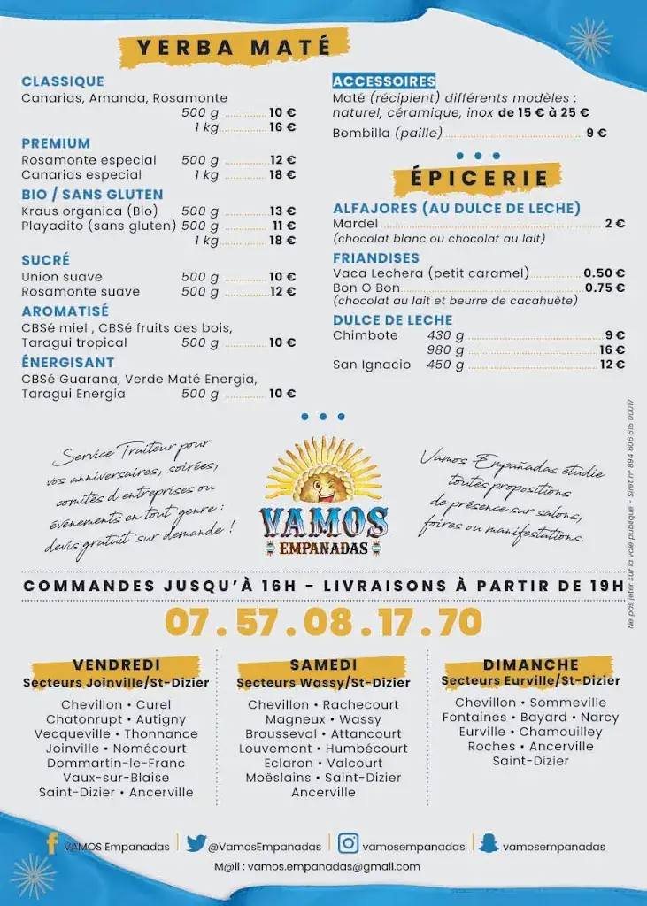 Menu_Vamos Empanadas_Chevillon_image_1