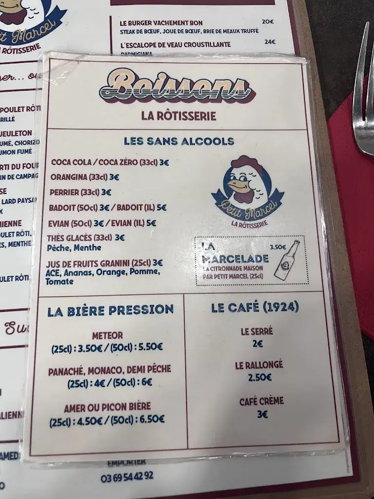 Menu_Petit Marcel La Rôtisserie_Mulhouse_image_2