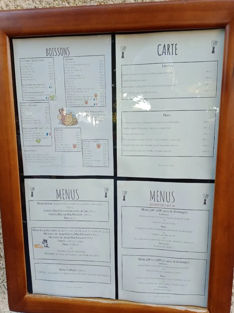 Menu_Restaurant La Vallée_Loubeyrat_immagine_1