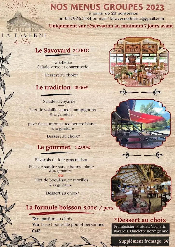 Menu_La Taverne de l'Arc_Bourgneuf_image_4