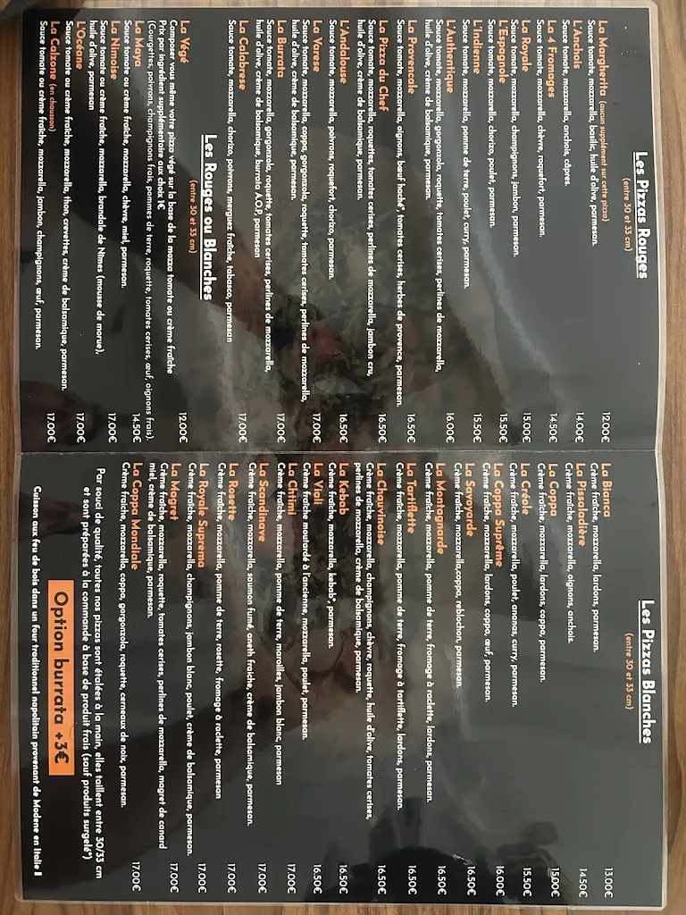 Menu_La Provencale_Chauvigny_image_1