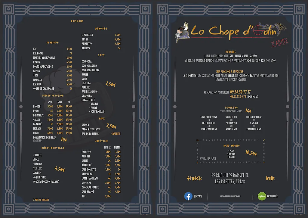 Menu_La Chope d'Odin_Islettes_image_2