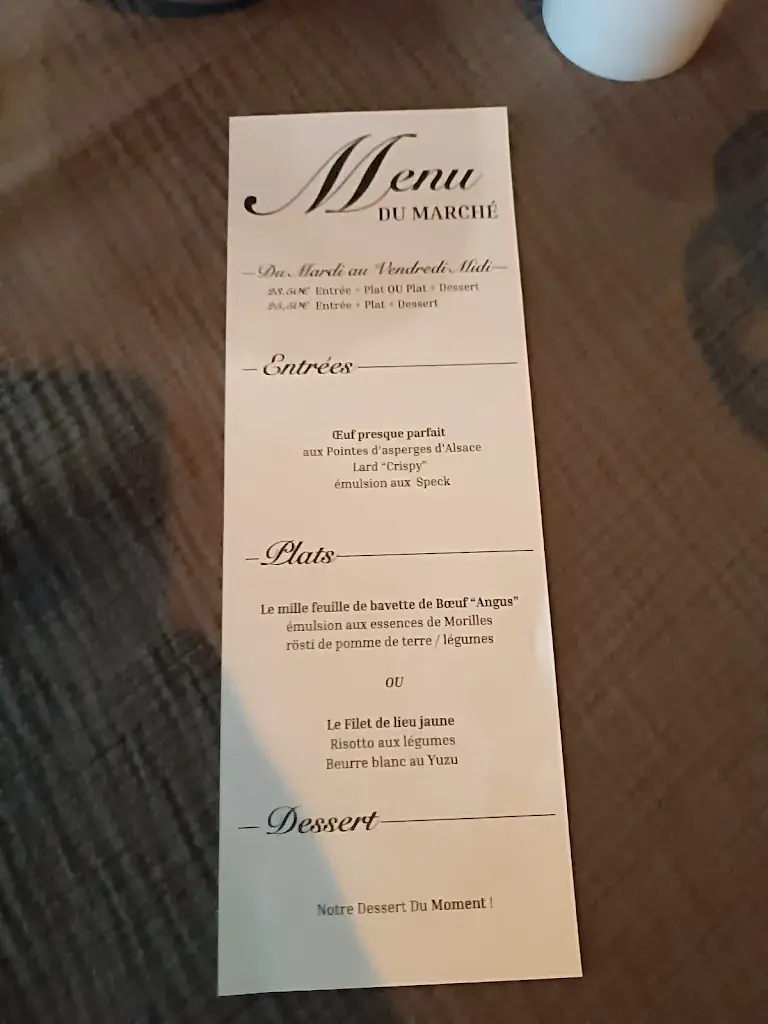 Menu_Restaurant auberge de la paix Sélestat_Sélestat_imagen_2